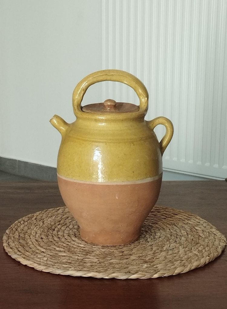 Jug, pitcher, earthenware jug, small water pitcher, glazed stoneware