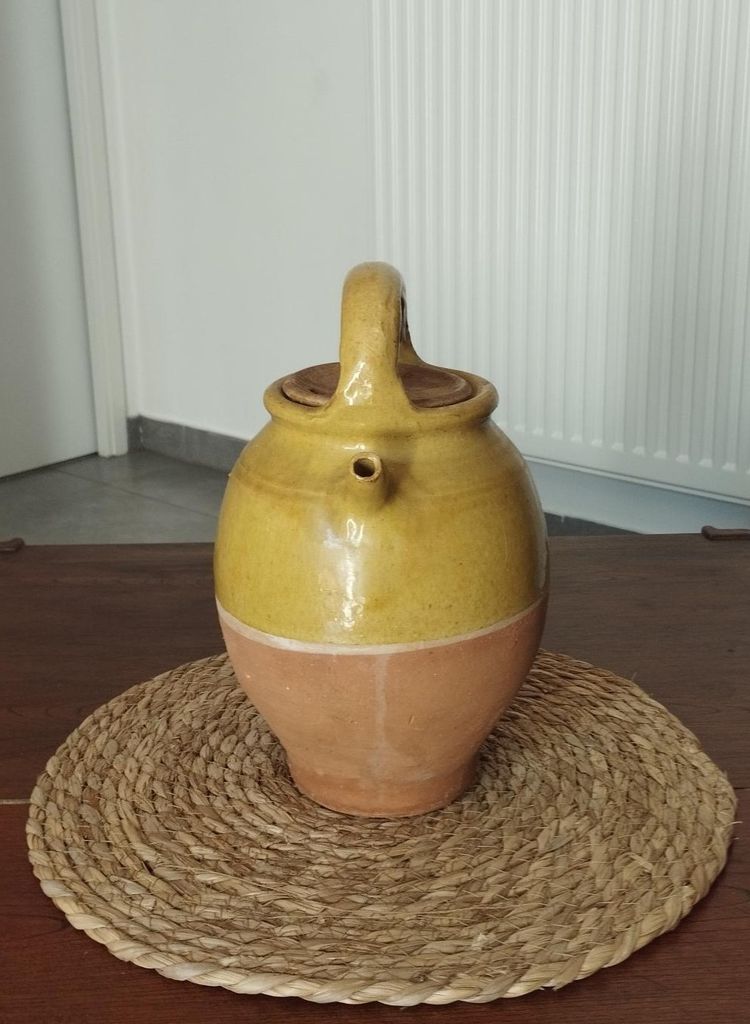 Jug, pitcher, earthenware jug, small water pitcher, glazed stoneware