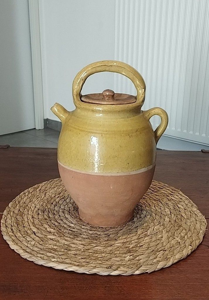 Jug, pitcher, earthenware jug, small water pitcher, glazed stoneware