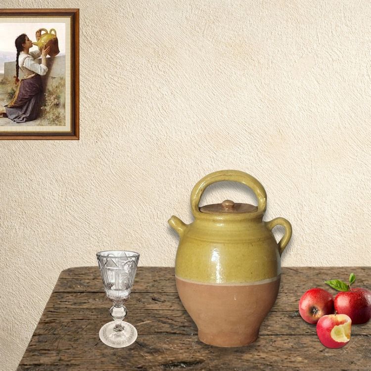Jug, pitcher, earthenware jug, small water pitcher, glazed stoneware