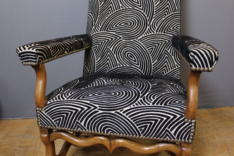 Fauteuil Louis XIV en noyer XVIII