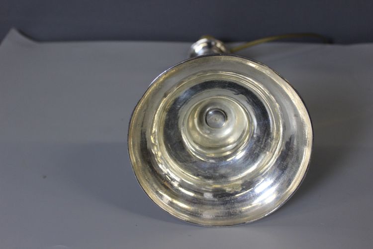 Pair of silvered bronze lamps circa 1830
