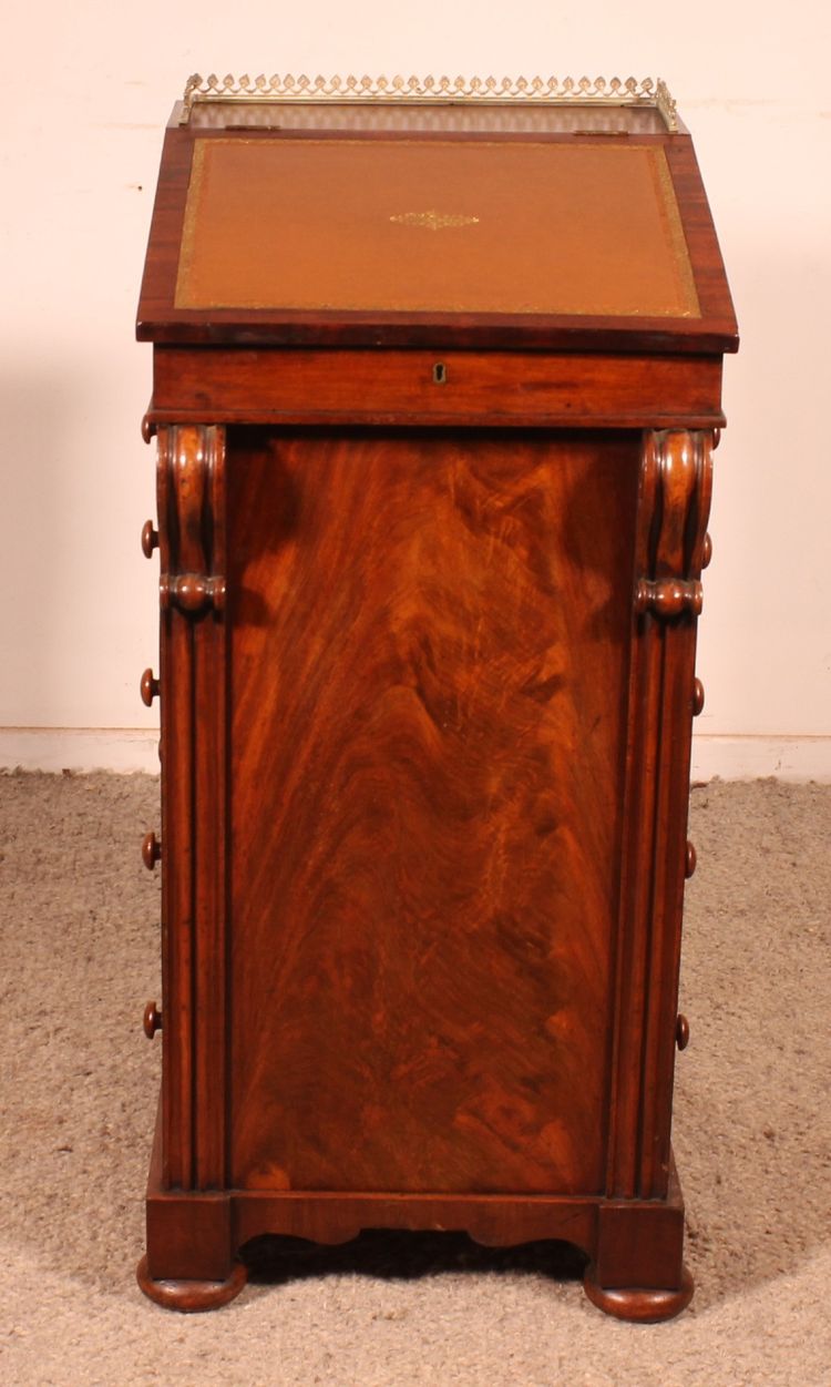 regency mahagoni davenport circa 1810 mit mechanismus