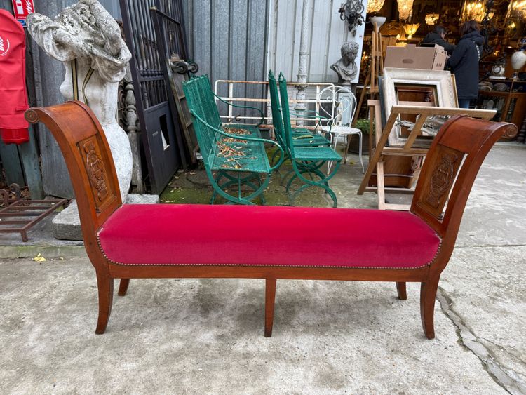 Pair of hallway benches, 19th century Directoire style