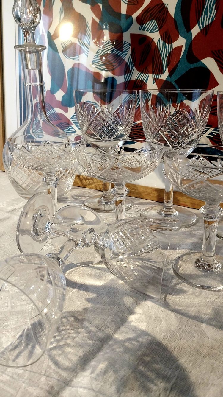 Set di bicchieri di cristallo Saint-Louis