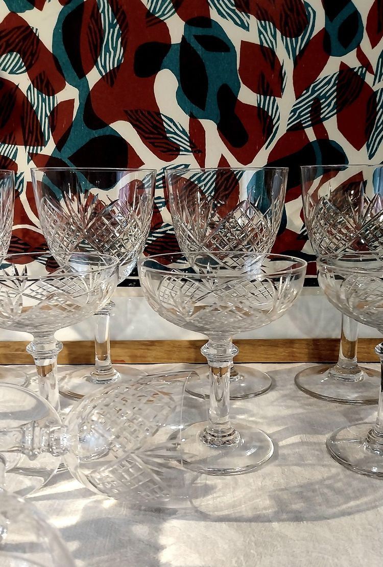 Set di bicchieri di cristallo Saint-Louis