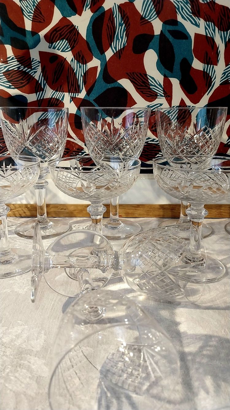 Set di bicchieri di cristallo Saint-Louis