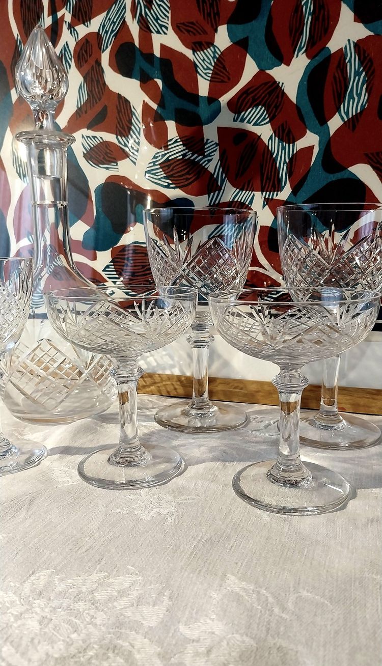 Set di bicchieri di cristallo Saint-Louis