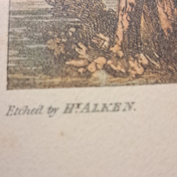 Print HUNTING "FULL CRY" signed by HENRY THOMAS ALKEN