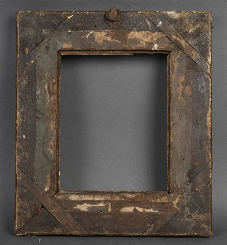 Cadre en bois sculpté doré d'époque Louis XIV