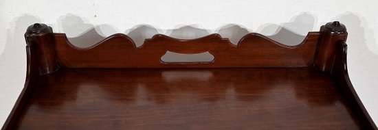 Montauban de Voyage in solid Cuban mahogany - Late 18th century