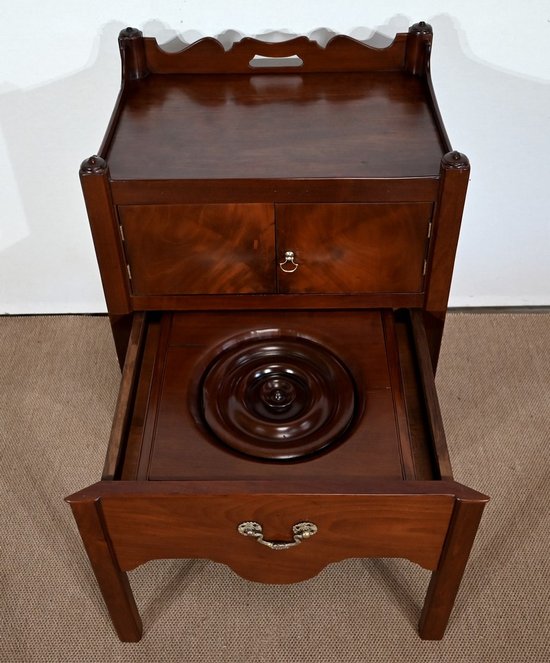 Montauban de Voyage in solid Cuban mahogany - Late 18th century