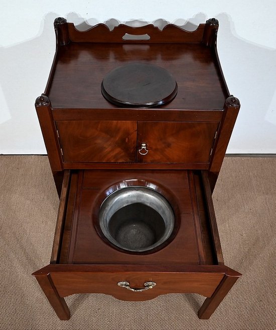 Montauban de Voyage in solid Cuban mahogany - Late 18th century
