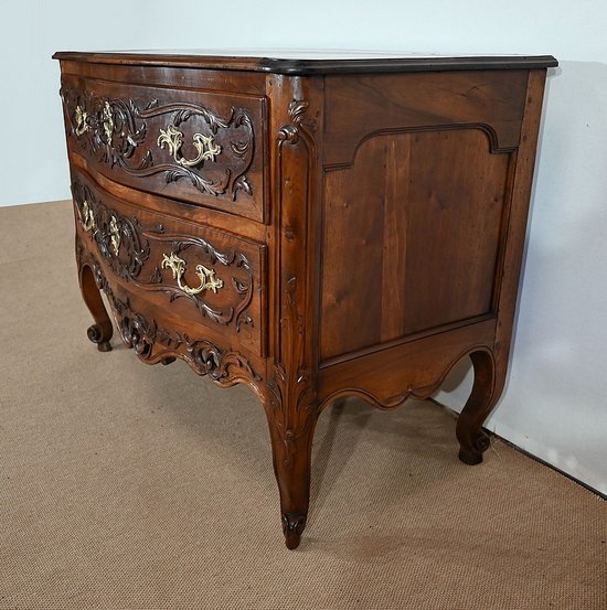 Commode Sauteuse Nîmoise en Noyer, Époque Louis XV - XVIIIe