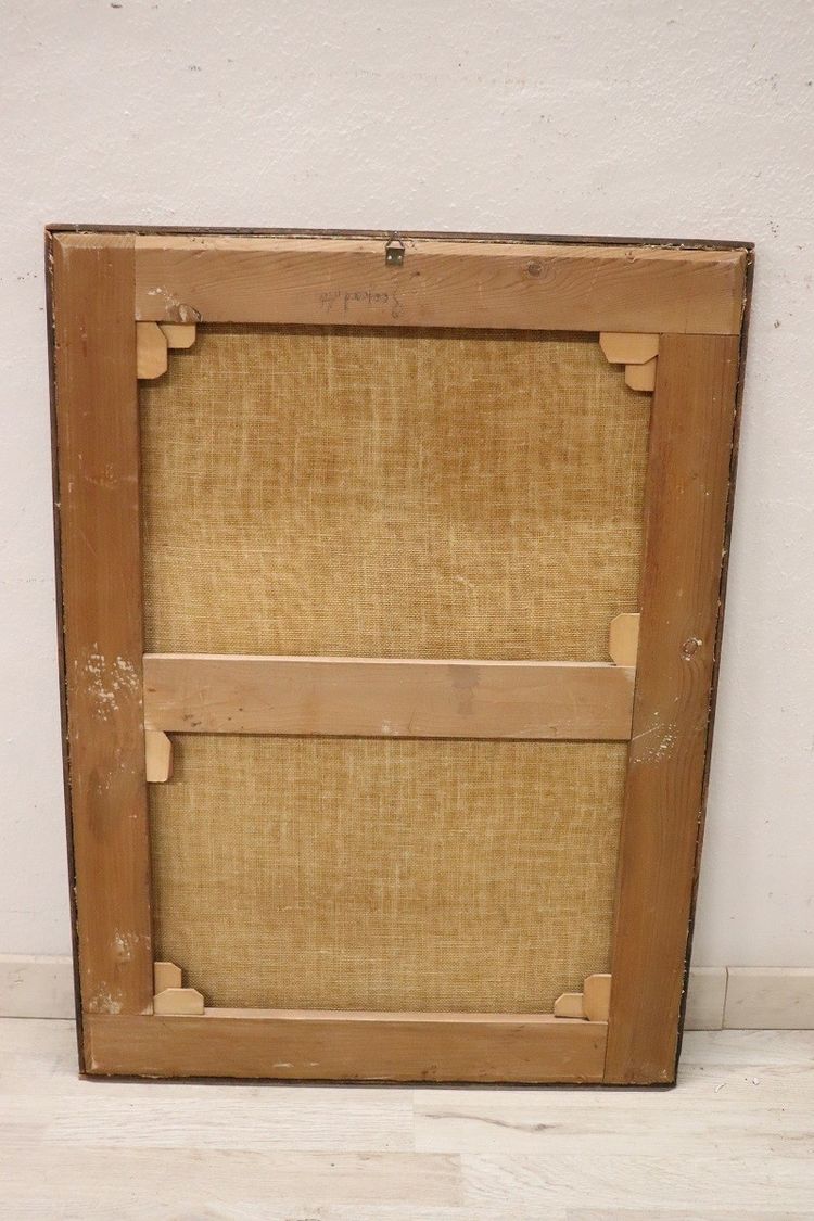 Sacra Famiglia, dipinto a olio su tela, scuola italiana del XVIII secolo