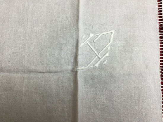 6 serviettes de table chiffrées 