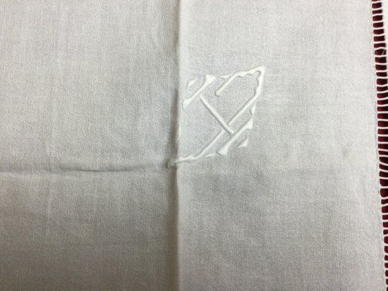 6 serviettes de table chiffrées 