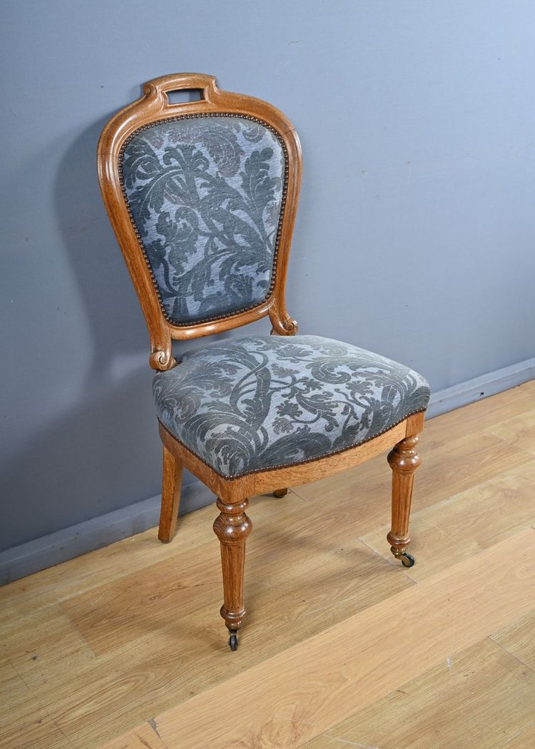 Pair of Oak Chairs, Louis-Philippe style - Mid 20th century