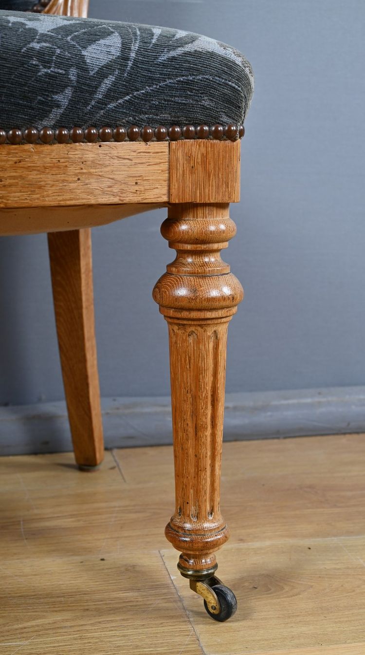 Pair of Oak Chairs, Louis-Philippe style - Mid 20th century