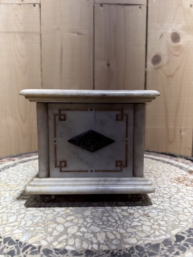 Box - Napoleon III marble jewelry box