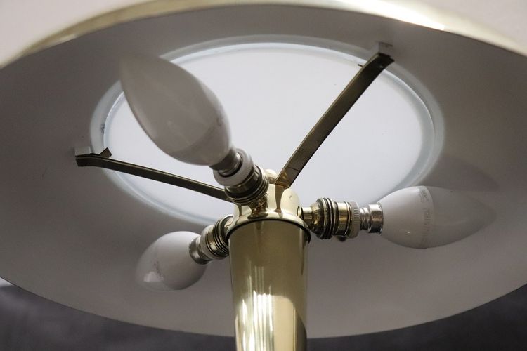 Tischlampe aus Messing im Stil von Oscar Torlasco für Lumi, 1950er Jahre