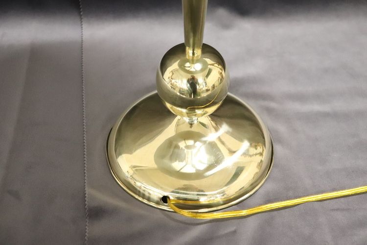 Tischlampe aus Messing im Stil von Oscar Torlasco für Lumi, 1950er Jahre