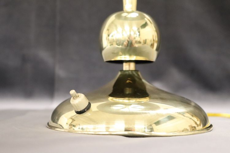 Tischlampe aus Messing im Stil von Oscar Torlasco für Lumi, 1950er Jahre