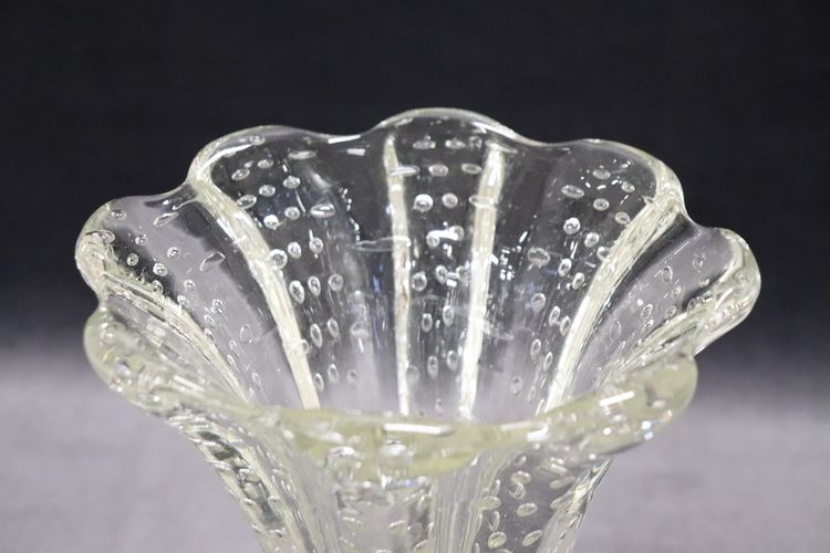 Murano Glass Transparet Vase, 1950S