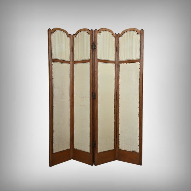 Walnut screen, Louis XVI style - Early 20th century