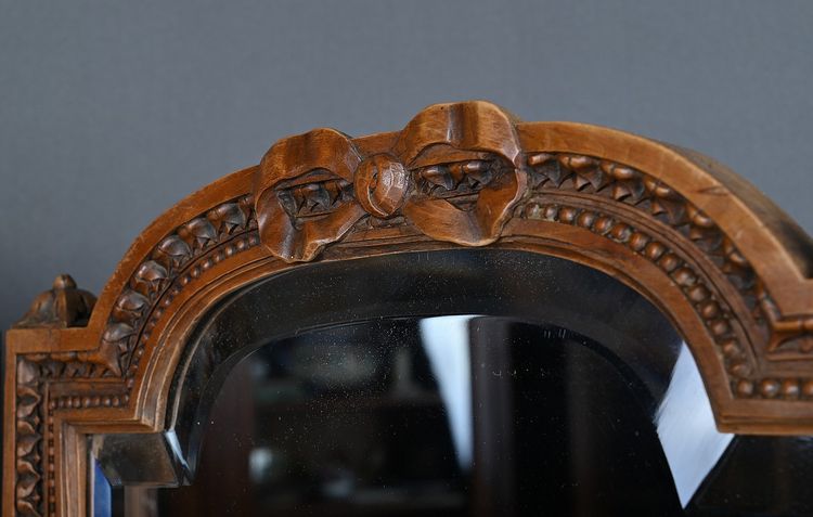 Walnut screen, Louis XVI style - Early 20th century