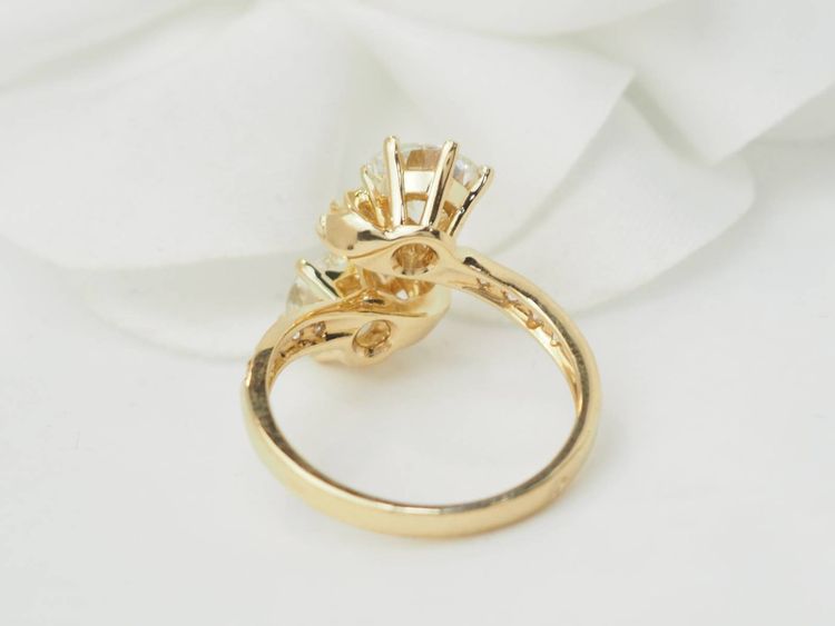 Anello Toi et Moi in oro giallo e diamanti