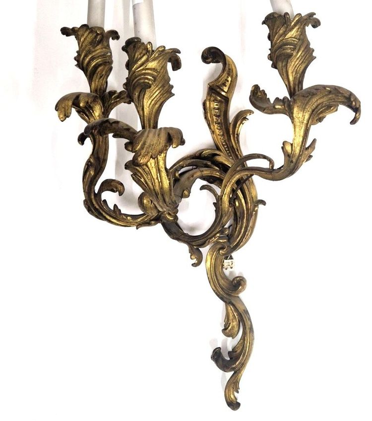 Pair of Louis XV sconces, 19th century