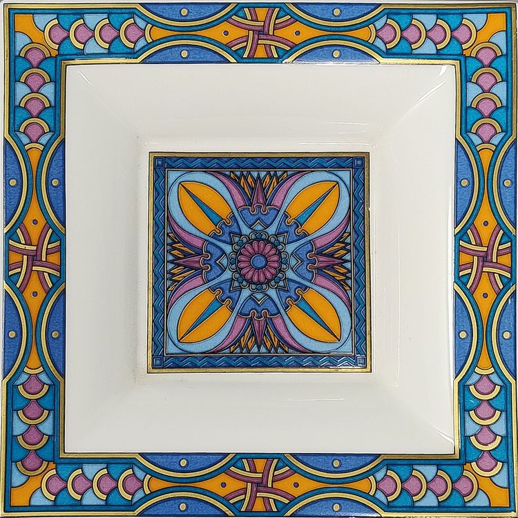1990s Splendido posacenere o grimaldello in porcellana di Paloma Picasso per Villeroy & Boch