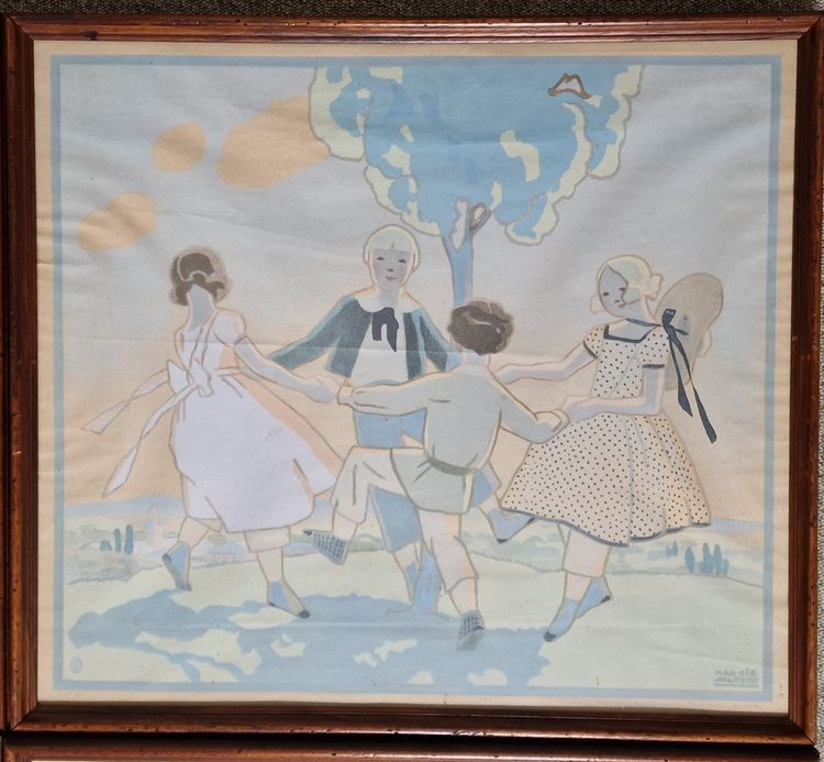 School posters By Maggie Salcedo (1890-1959) Les 4 âges By Fernand Nathan 1930