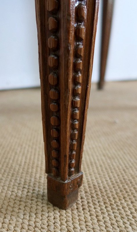 Petite Table d’appoint en Chêne massif, goût Louis XVI – 1900