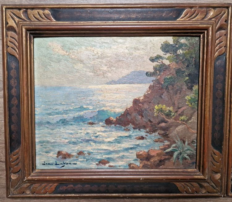 Paire De Tableaux Saint Raphaël Le Trayas Et Le Dramont Parc De l'Estérel Jean Lafon Keuleyan