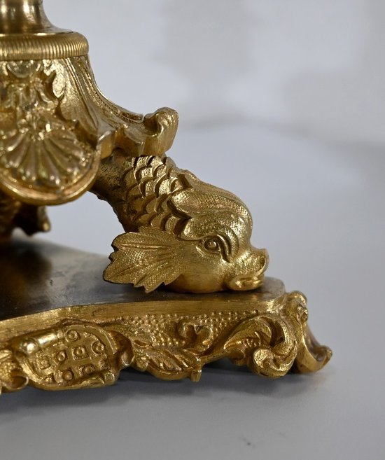 Coppia di torce in bronzo, periodo di restauro - inizio XIX secolo