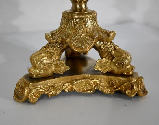 Coppia di torce in bronzo, periodo di restauro - inizio XIX secolo