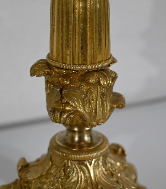 Coppia di torce in bronzo, periodo di restauro - inizio XIX secolo