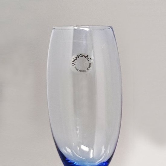 1970 Étonnant ensemble de six verres de Murano par Nason. Fabriqué en Italie