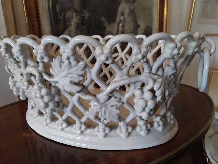 Planter - Earthenware - Malicorne - Émile Tessier - c. 1930