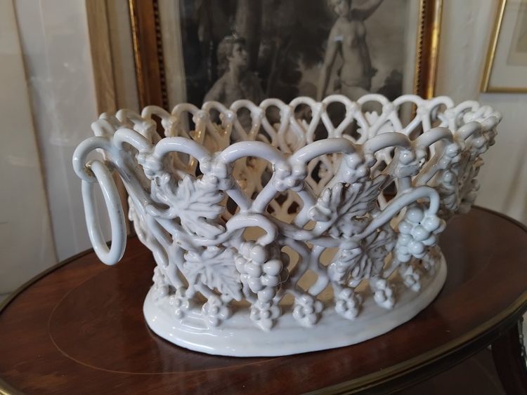 Planter - Earthenware - Malicorne - Émile Tessier - c. 1930