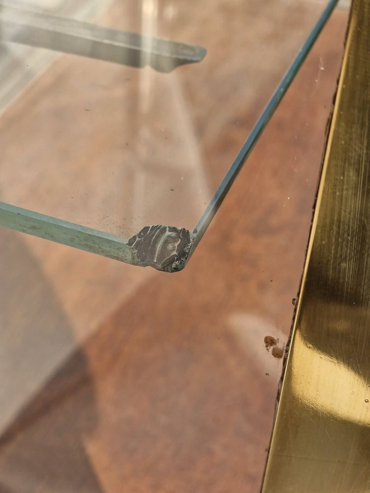 Museum or shop display case in glass, brass and oak, Siegel Paris style