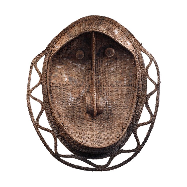 Gable mask, tribal art, Oceanic art, traditional art, basketry, 104 cm