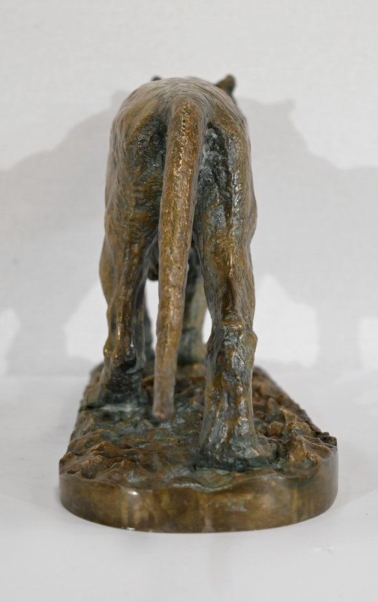 Bronze "Marschierender Tiger", von C. Fratin - Mitte 19.