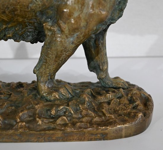 Bronze "Marschierender Tiger", von C. Fratin - Mitte 19.