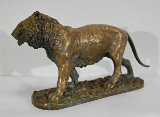 Bronze "Marschierender Tiger", von C. Fratin - Mitte 19.