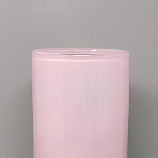 1960 Étonnant Vase Rose De Ca' Dei Vetrai en Verre de Murano. Fabriqué en Italie