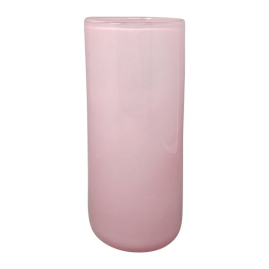 1960 Étonnant Vase Rose De Ca' Dei Vetrai en Verre de Murano. Fabriqué en Italie