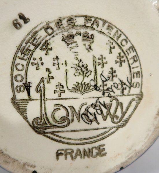 Small Vase with Flowers decoration in Lonwgy enamels - Early XXth century